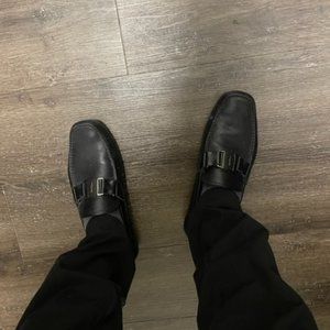Salvatore Ferragamo Black Loafers Size 10 Pre-Owned